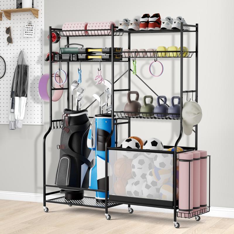 Sports Equipment Garage Organizer - Sports Equipment Organizer for Garage