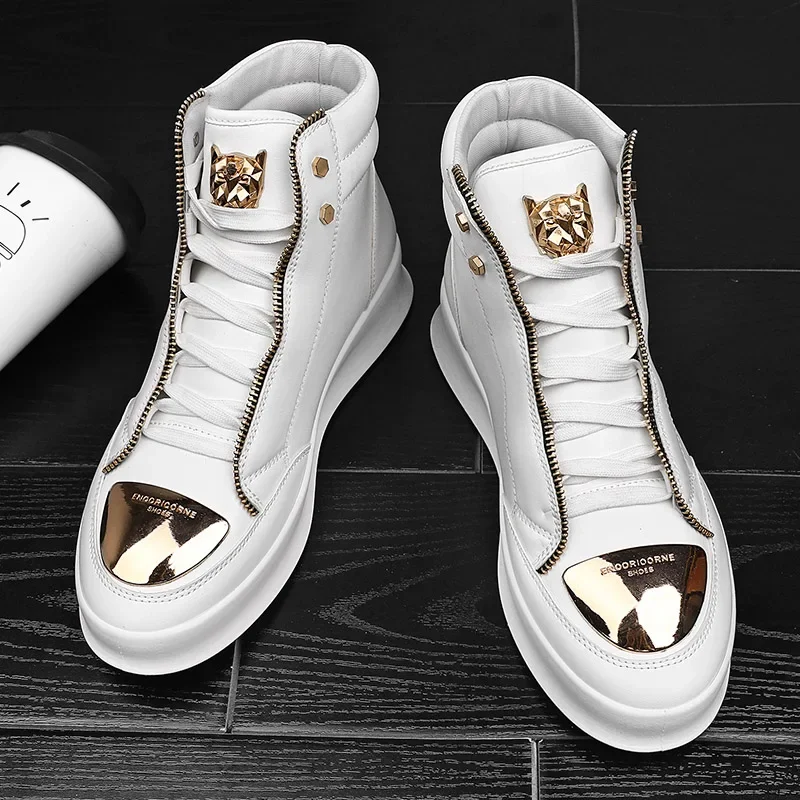 Sports Equipment Brands - Men Sneakers 2025 Fashion Skateboard Leopard