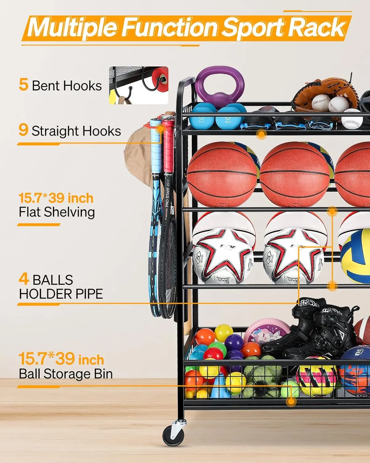 Garage Sports Equipment Organi - Sports Equipment Garage Organizer のレビューと価格