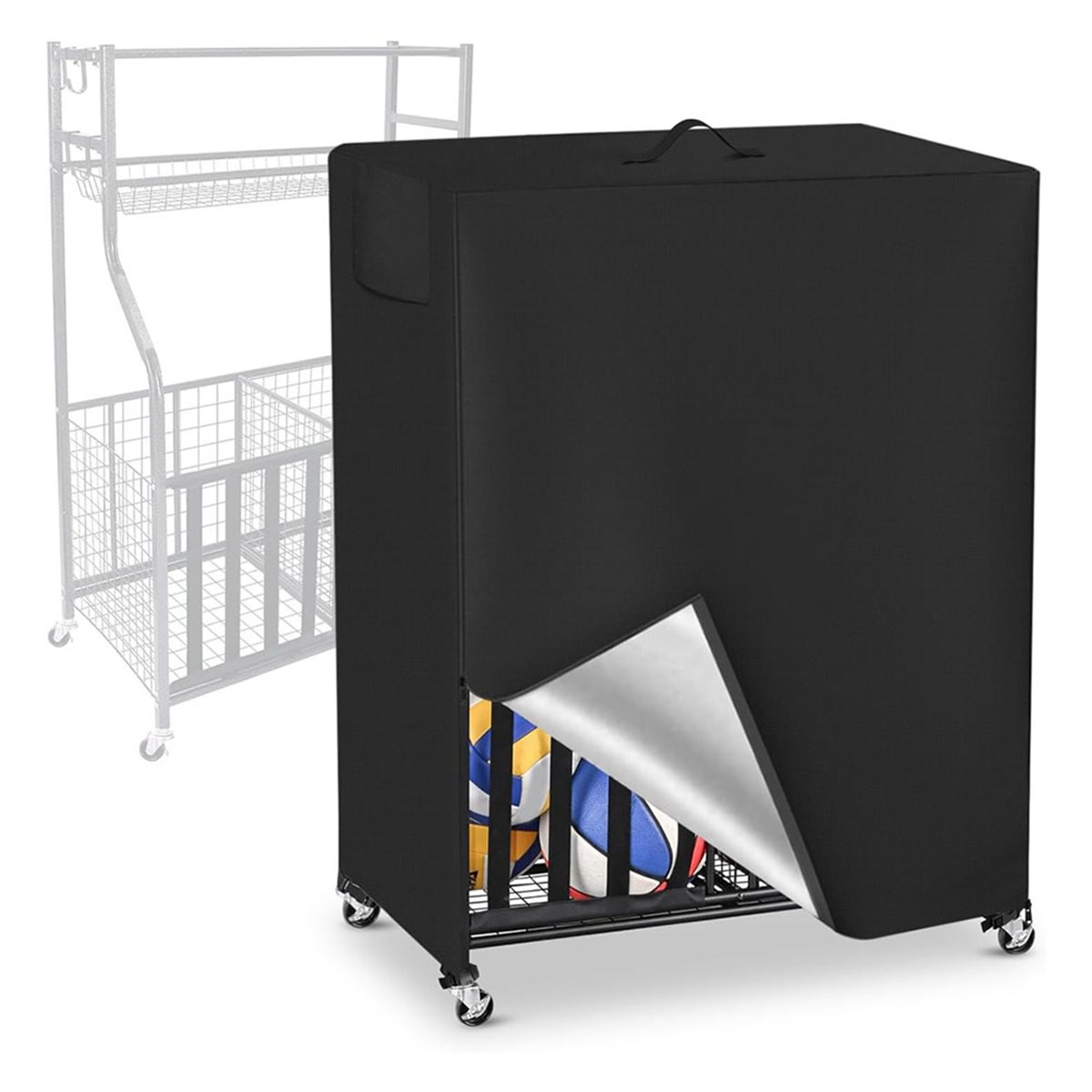 Basketball Rack Cover Garage S - Sports Equipment Garage Organizer のレビューと価格