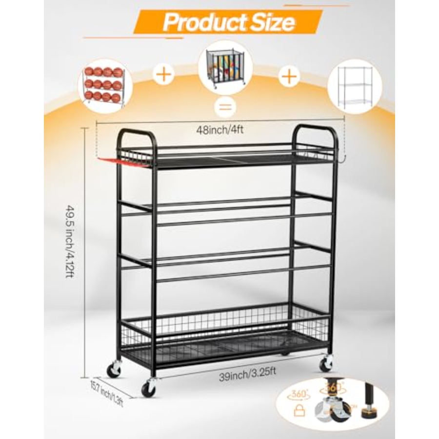 Garage Sports Equipment Organi - Sports Equipment Garage Organizer のレビューと価格