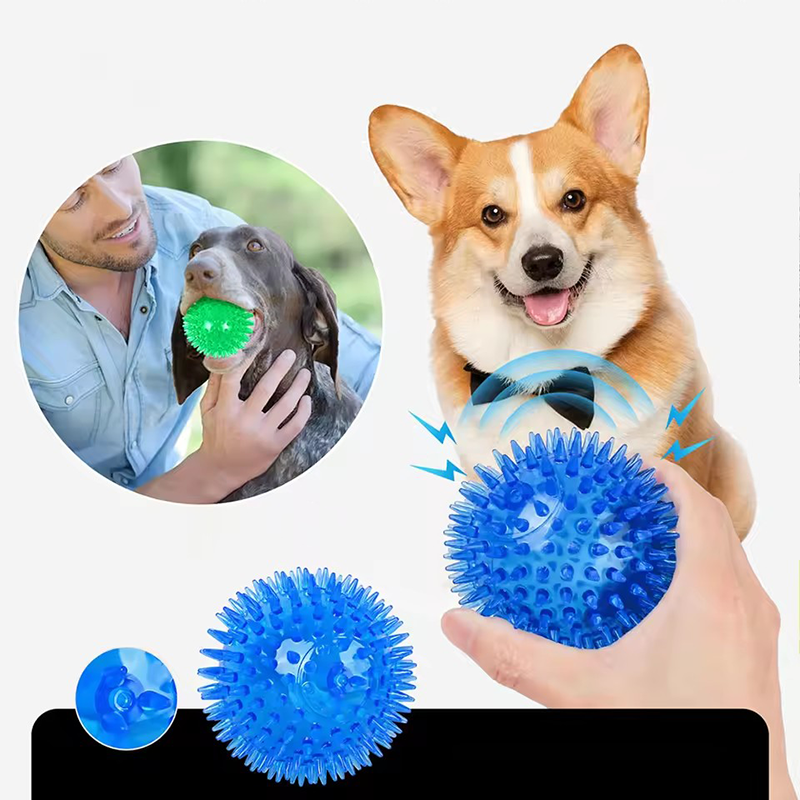 TPR Squeaky Spiked Dog Ball Ch - Spike Ball Game のレビューと価格