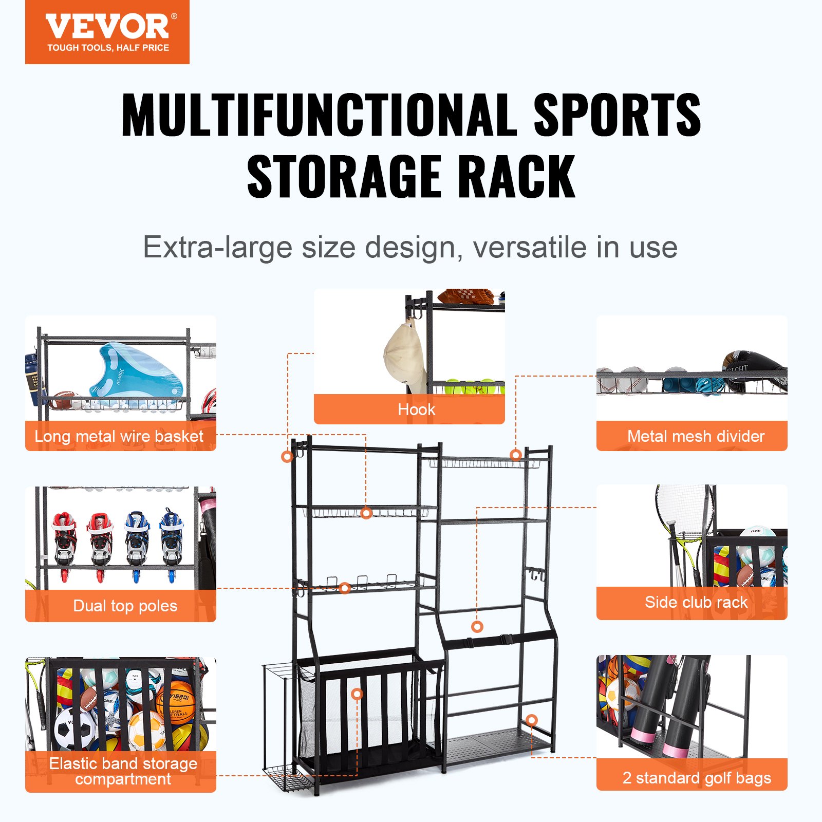 Golf Storage Garage Organizer, - Sports Equipment Garage Organizer のレビューと価格