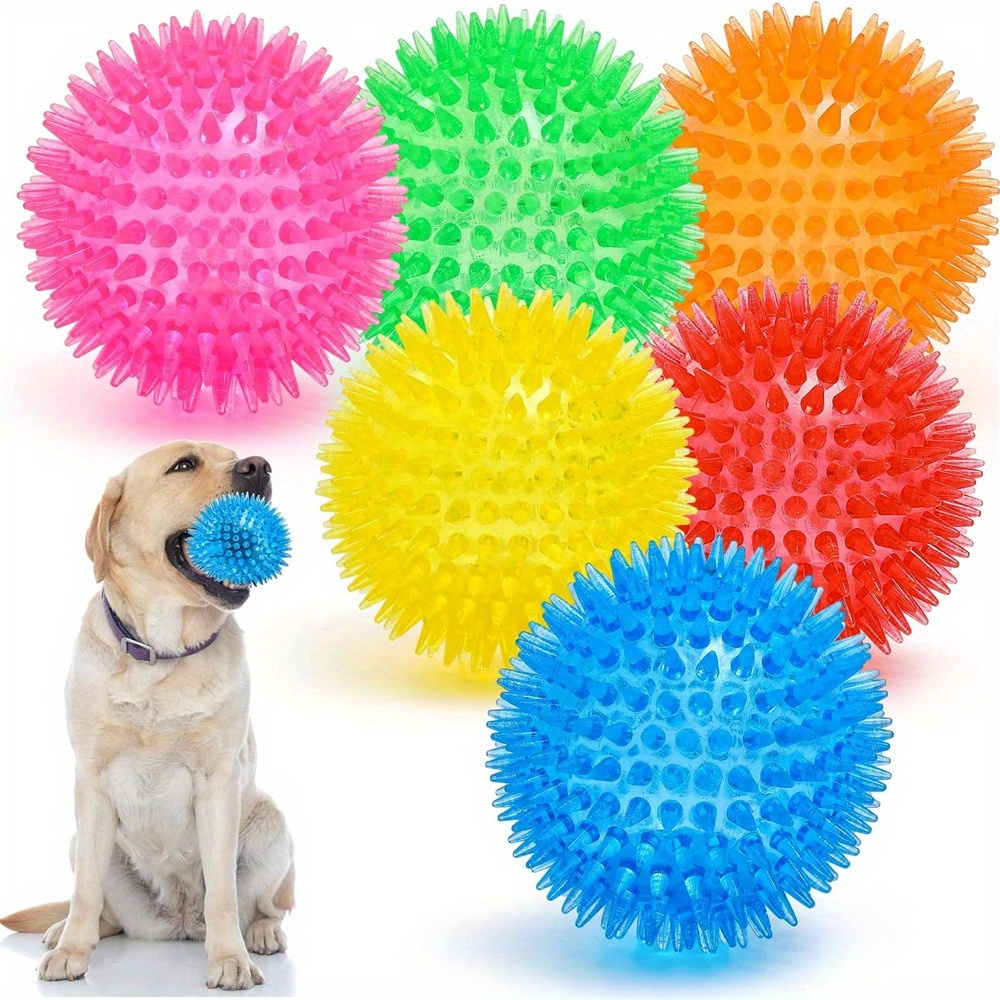 6pcs Dog Toy Balls, Non-Toxic, - Spike Ball Game のレビューと価格