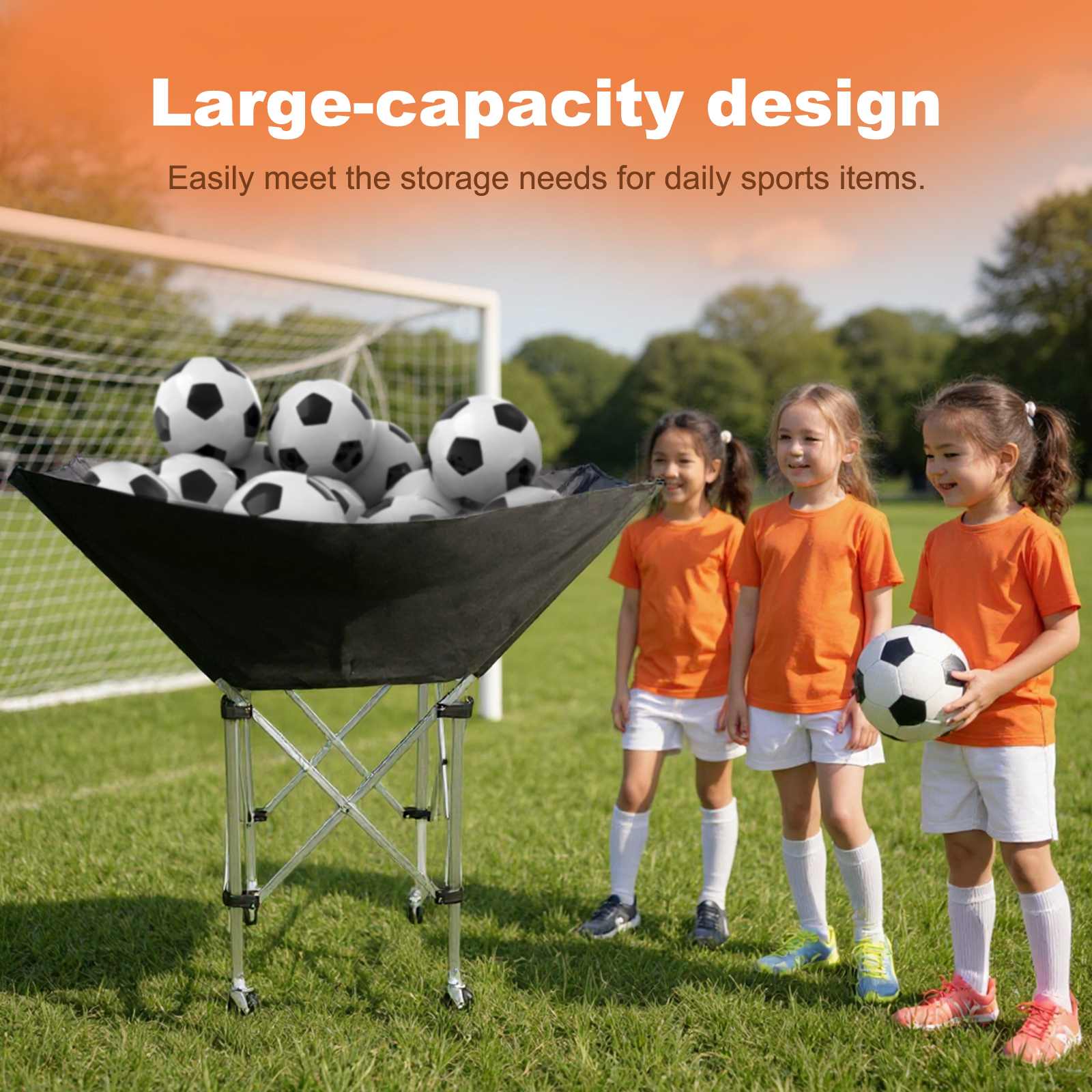 Collapsible Hammock Ball Cart  - Sports Equipment Garage Organizer のレビューと価格