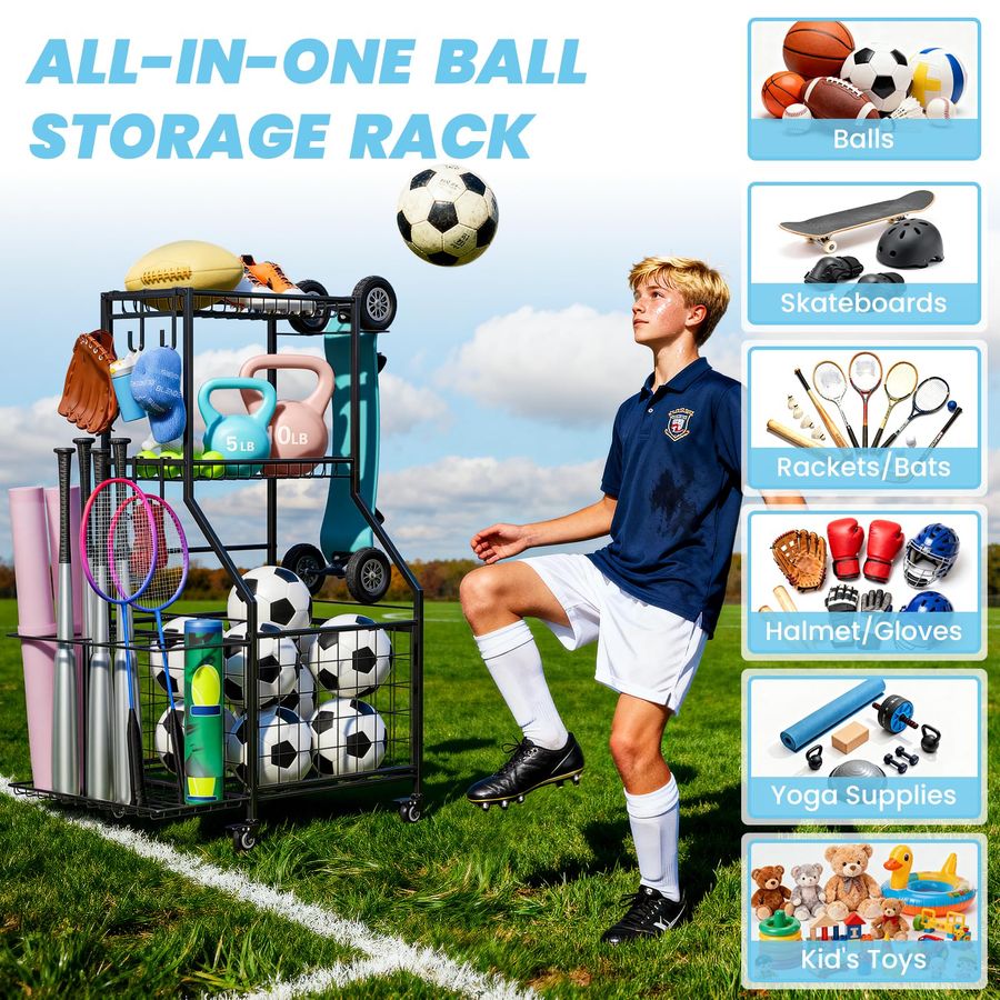 Sports Equipment Organizer, Ga - Sports Equipment Garage Organizer のレビューと価格