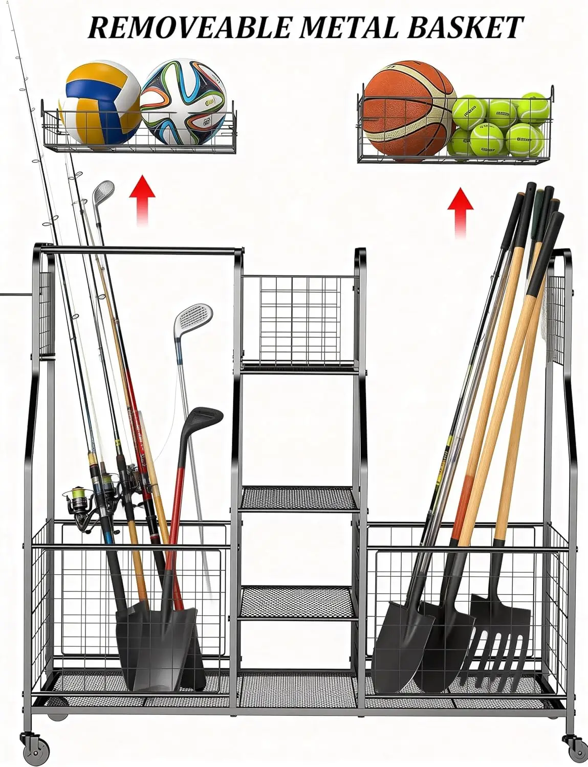 Garage Sports Equipment Organi - Sports Equipment Garage Organizer のレビューと価格