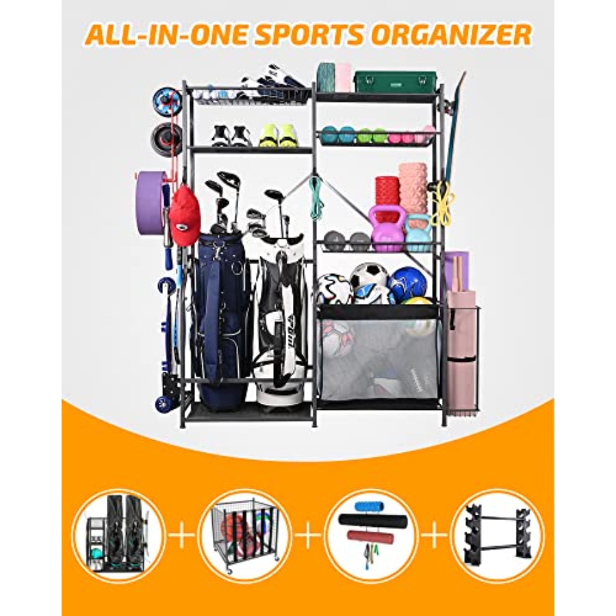 Extra Large Golf Storage Ball  - Sports Equipment Garage Organizer のレビューと価格
