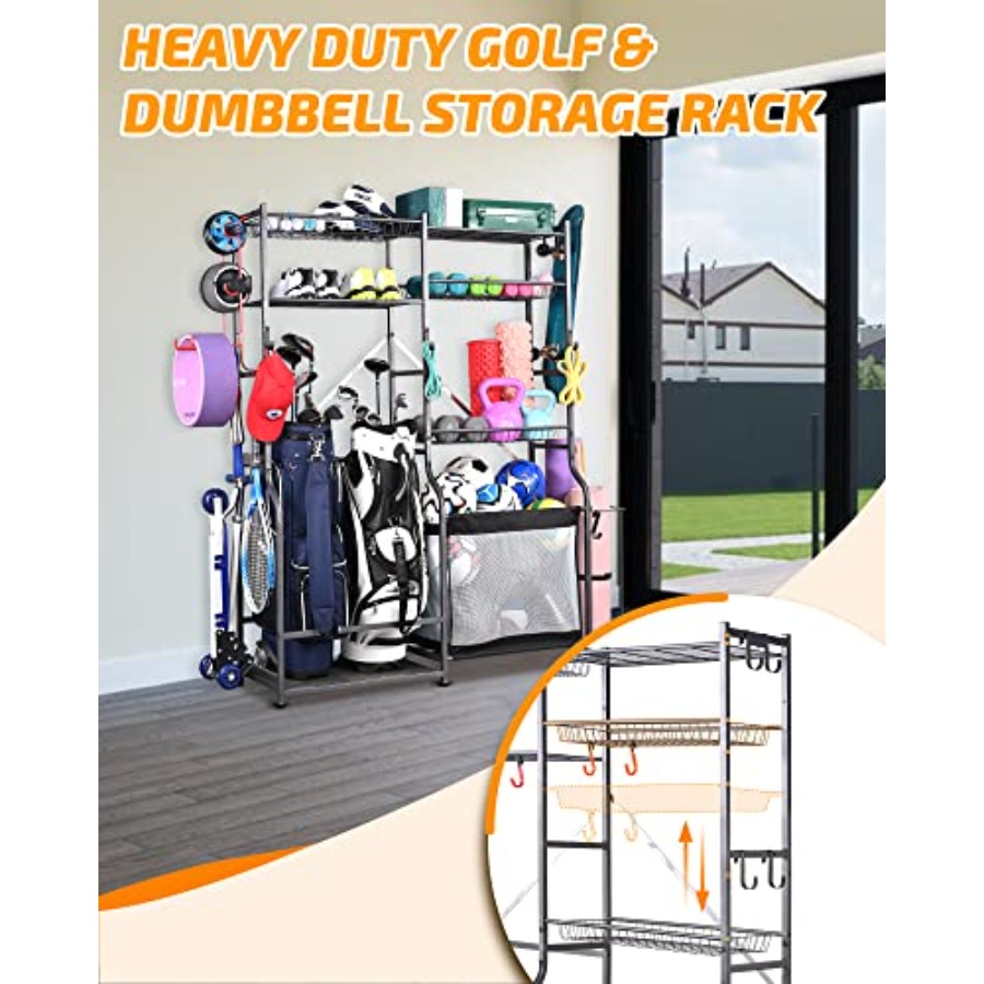 Extra Large Golf Storage Ball  - Sports Equipment Garage Organizer のレビューと価格