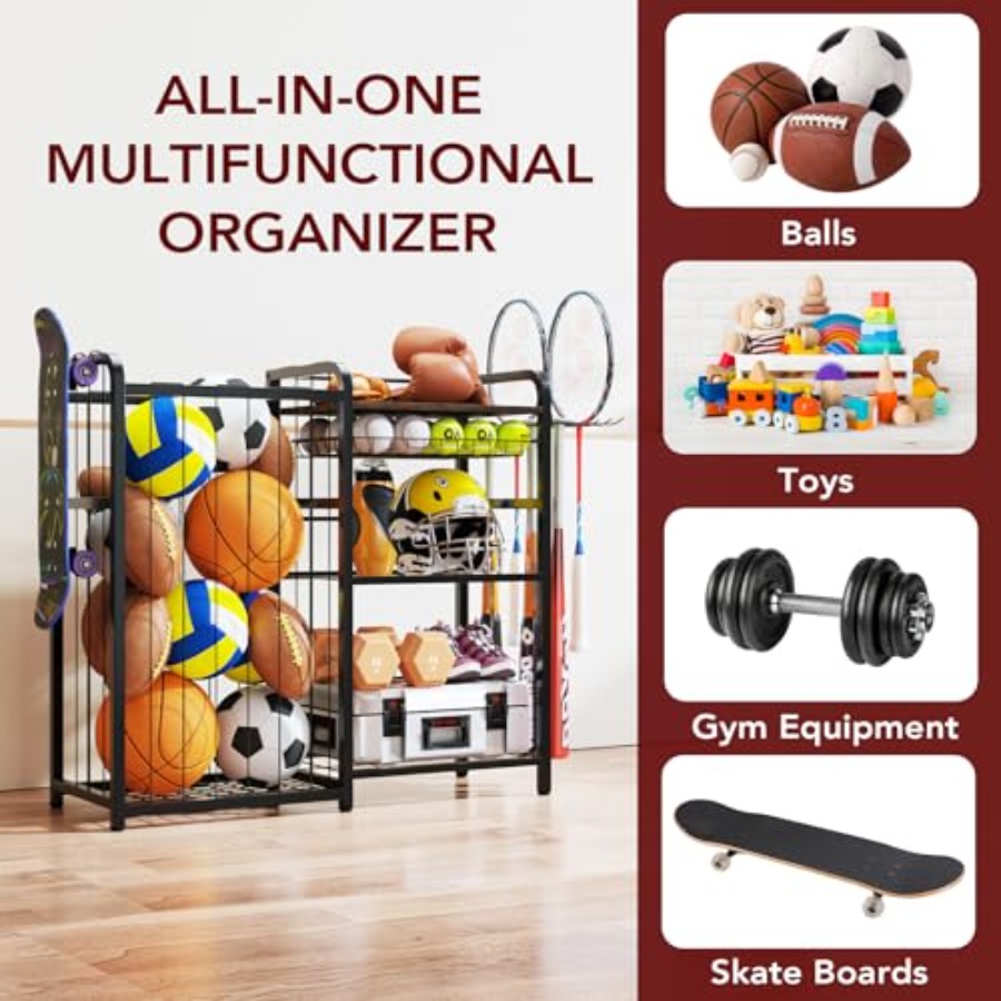 Garage Sports Equipment Organi - Sports Equipment Garage Organizer のレビューと価格