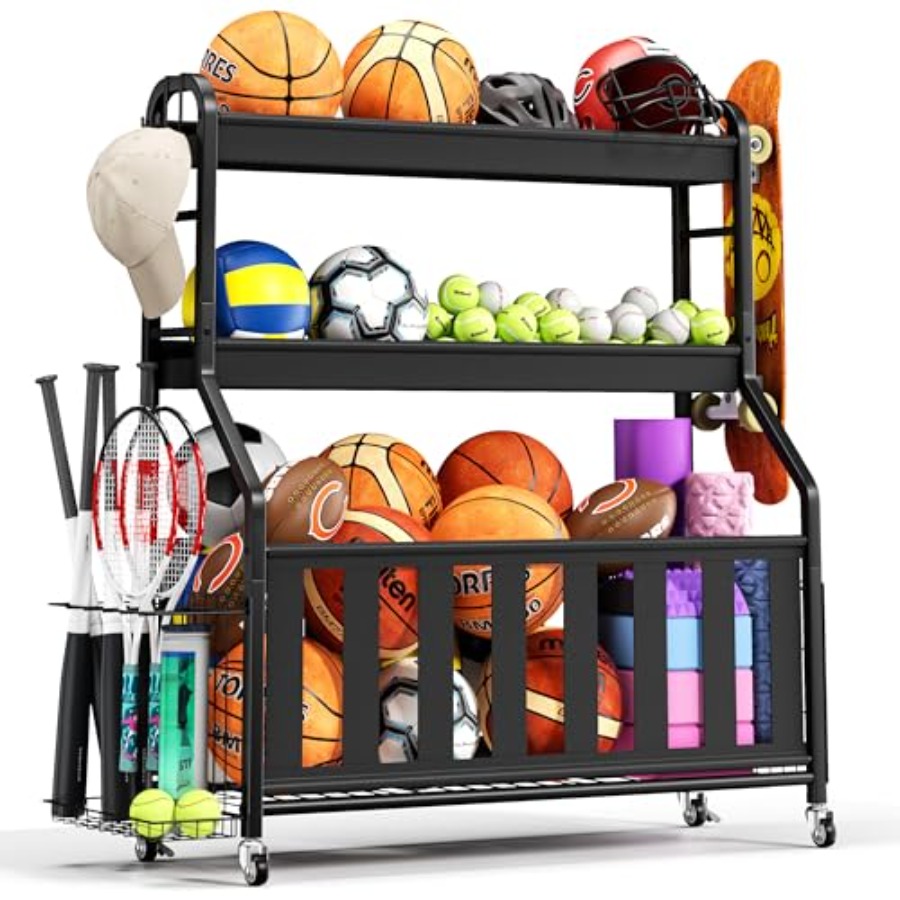 Sports Equipment Organizer Rol - Sports Equipment Garage Organizer のレビューと価格