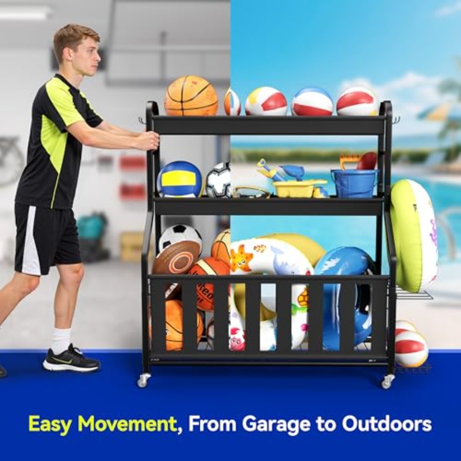 Sports Equipment Organizer Rol - Sports Equipment Garage Organizer のレビューと価格