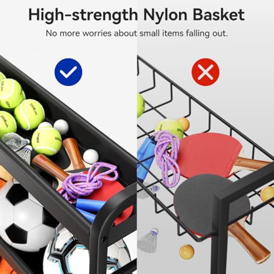 Sports Equipment Organizer Rol - Sports Equipment Garage Organizer のレビューと価格