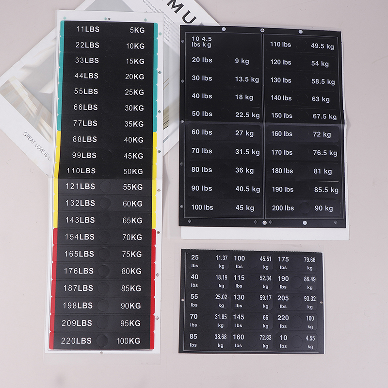 Weight Stack Labels 4.5kg To 1 - Sports Equipment Website のレビューと価格