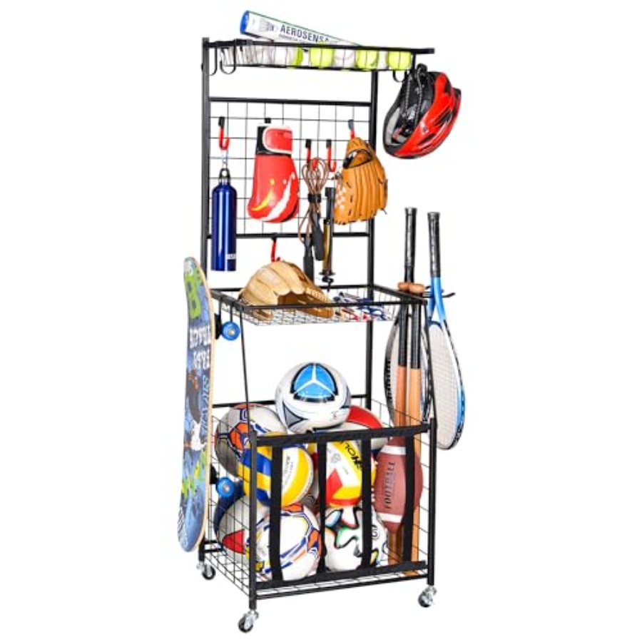 Sports Equipment Storage Rack  - Sports Equipment Garage Organizer のレビューと価格