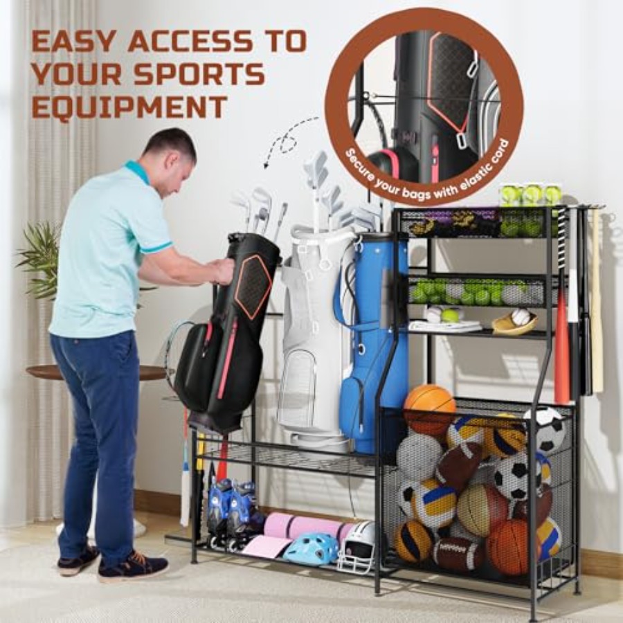 Garage Sports Equipment Organi - Sports Equipment Garage Organizer のレビューと価格